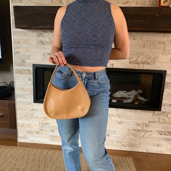 🟠 2/40$ Vintage Tan Mini Handbag with Coin Purse - Picture 5 of 11